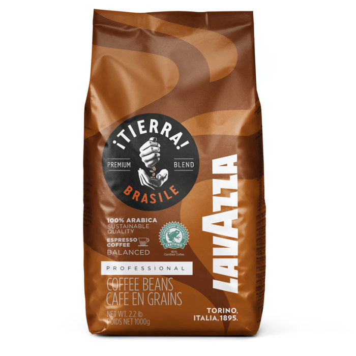 Кава в зернах Lavazza 1 кг RESERVA TIERRA BRASILE 100% АРАБІКА