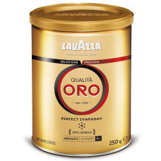Мелена кава Lavazza 250 г QUALITÀ ORO в жерстяній банці
