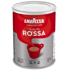 Мелена кава Lavazza 250 г QUALITÀ ROSSA у жерстяній банці