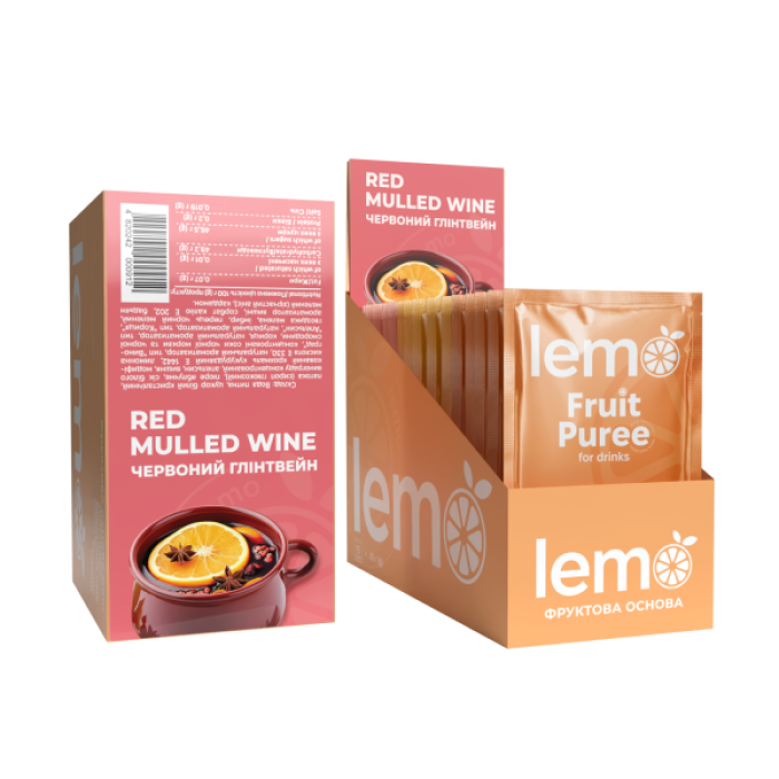 Концентрат чаю LEMO Червоний глінтвейн 45 г / 15 шт