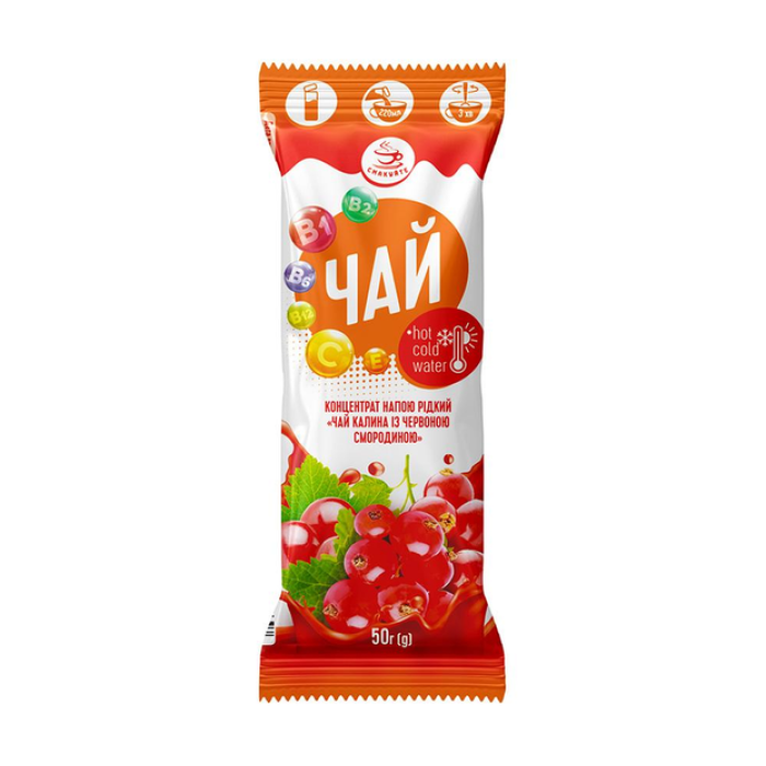 Viburnum Puree with Red Currant 50g (showbox 12pcs) TM Smakuyte